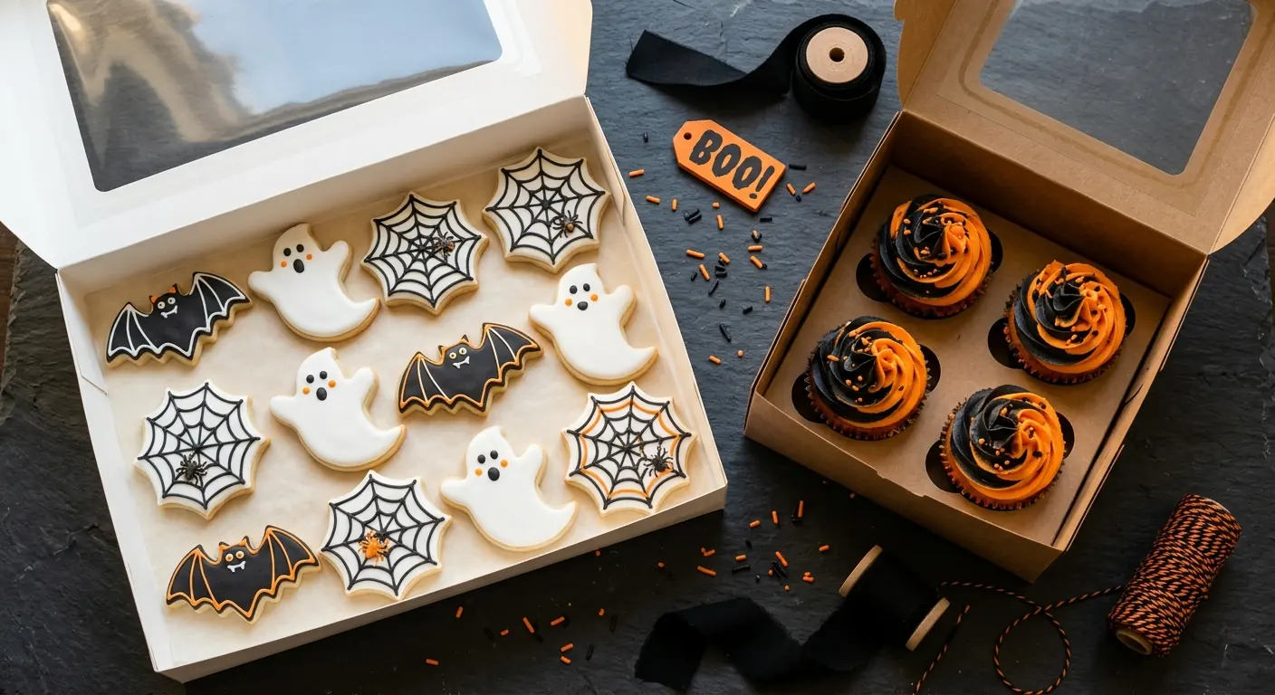Halloween Bakery Packaging: Boxes for Themed Cookies, Cakes, and Cupcakes